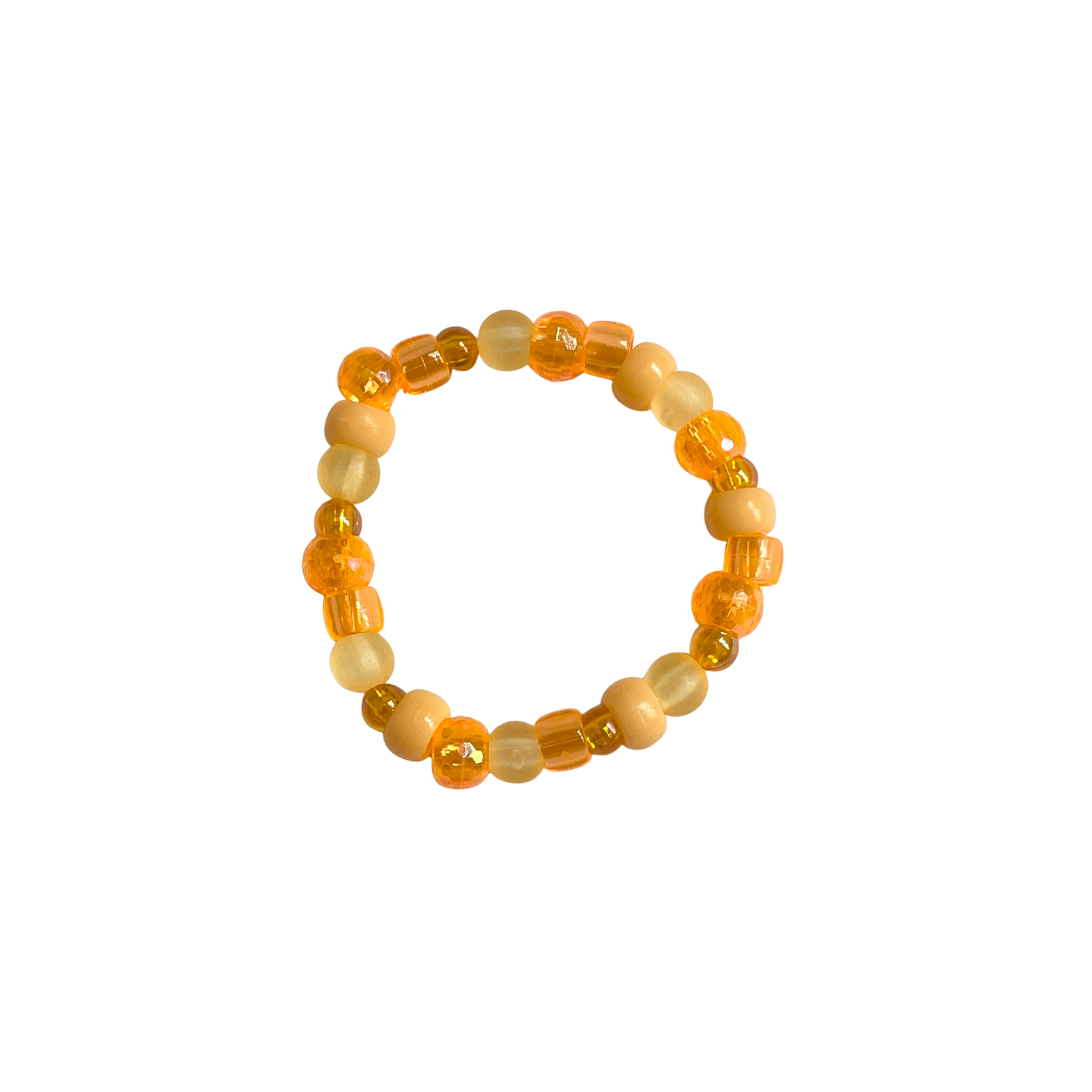 Orange Beaded Bracelet