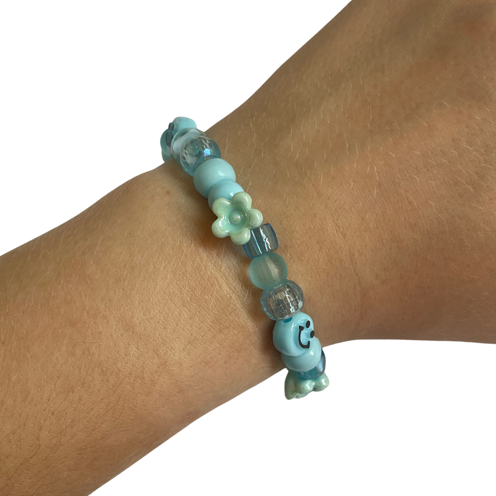 Blue Beaded Bracelet