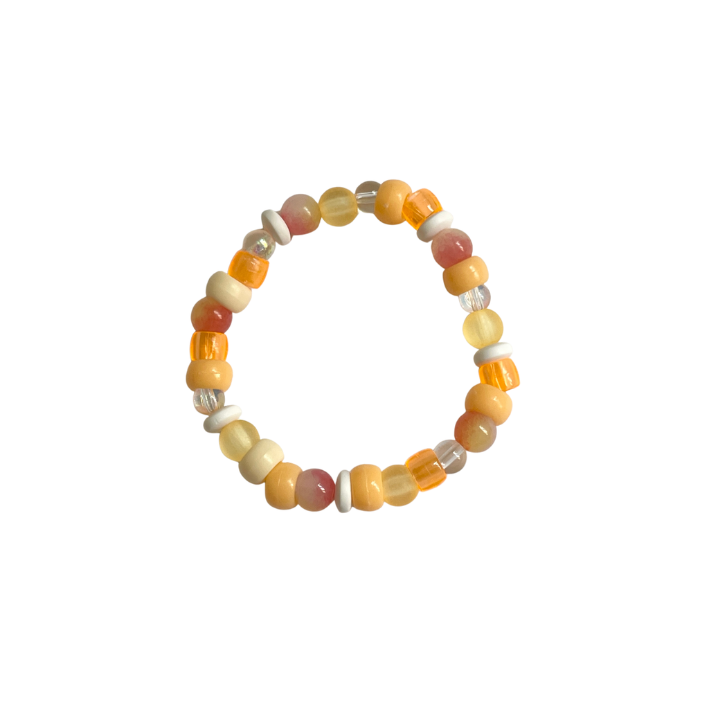 Orange Beaded Bracelet