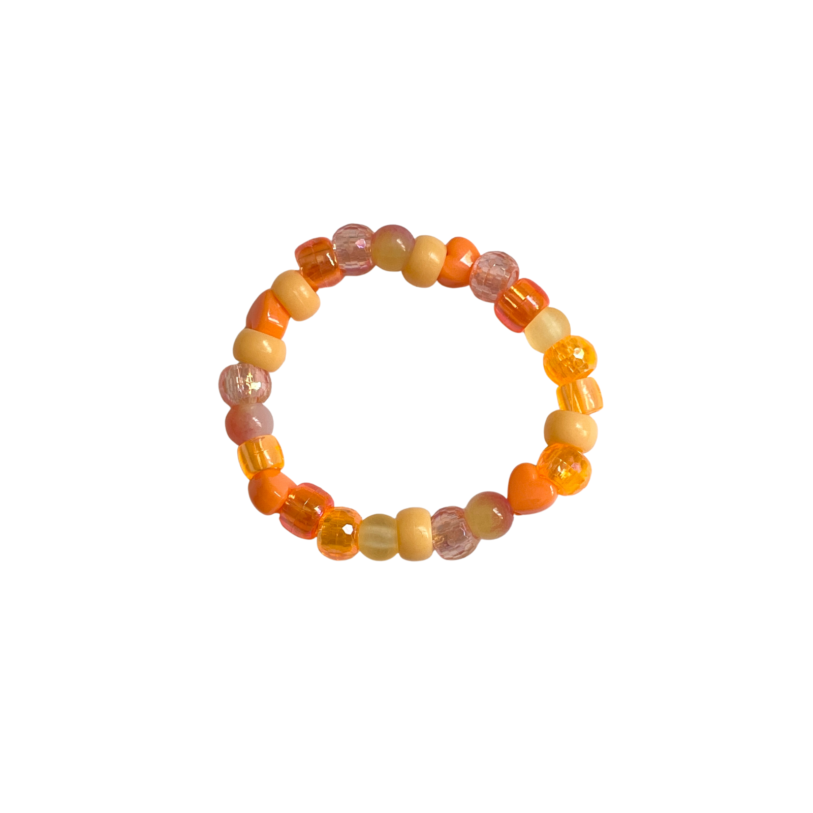 Orange Beaded Bracelet