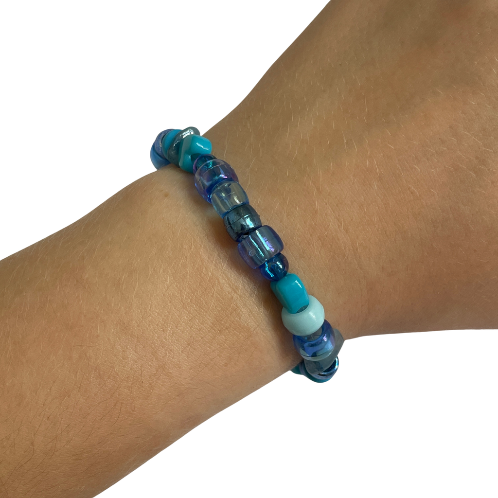 Blue Beaded Bracelet
