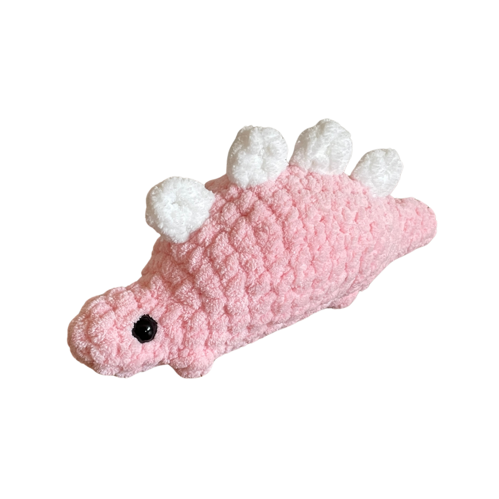 Custom Crocheted Stegosaurus Plushie (1 pc)