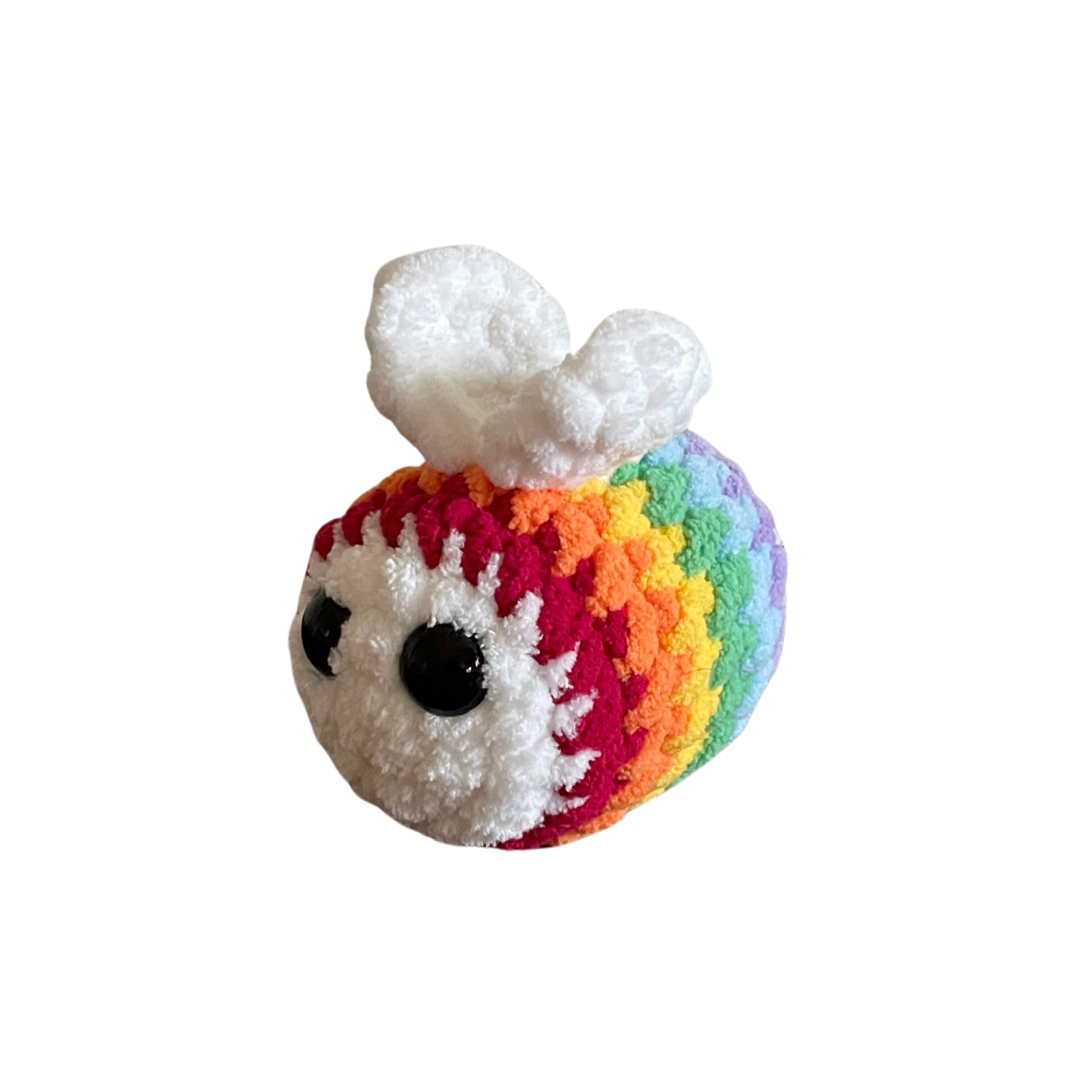 Custom Crocheted Pride Bee Plushie (1 pc)