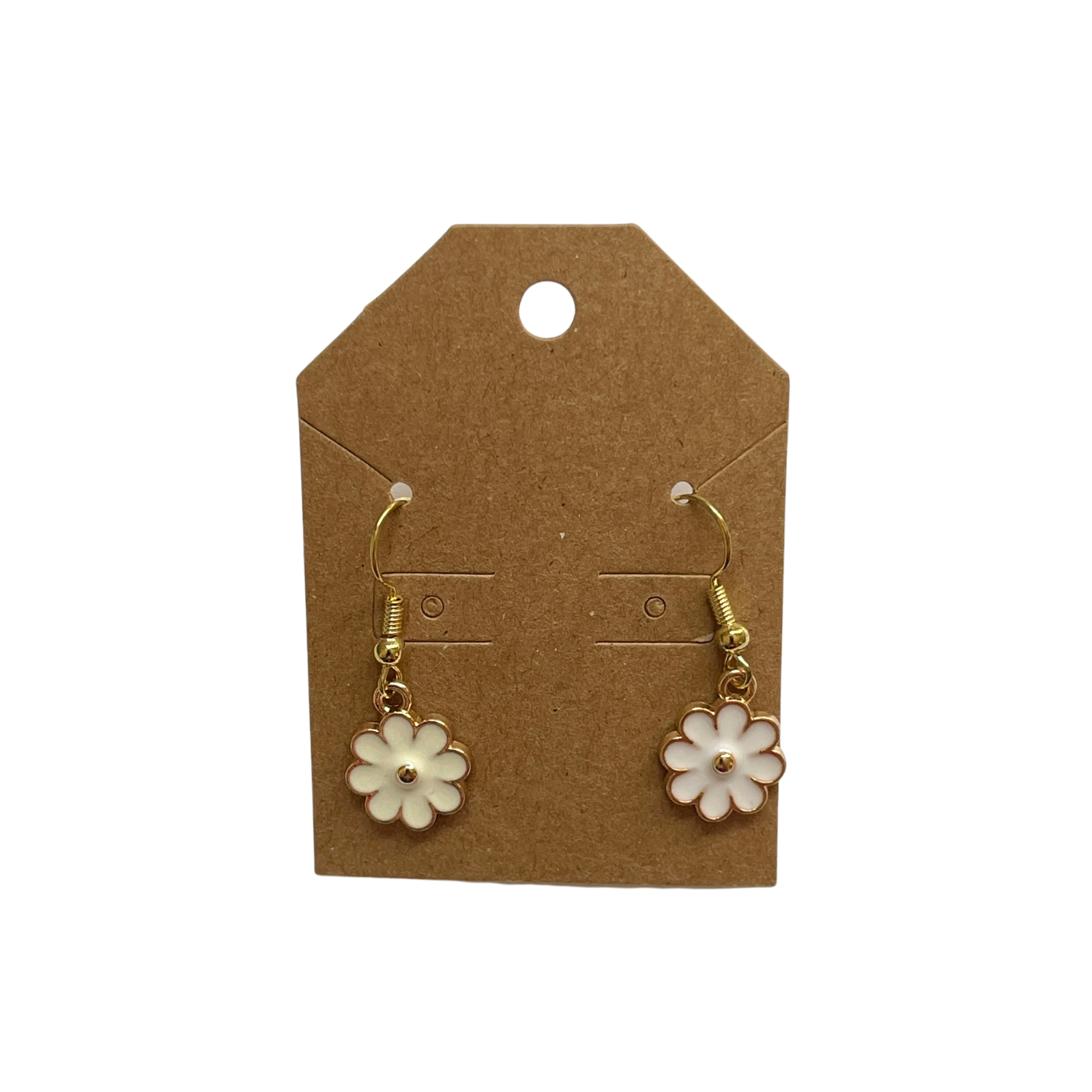 Metal Flower Dangle Earrings (1 pair)
