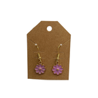 Metal Flower Dangle Earrings (1 pair)