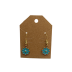 Metal Flower Dangle Earrings (1 pair)
