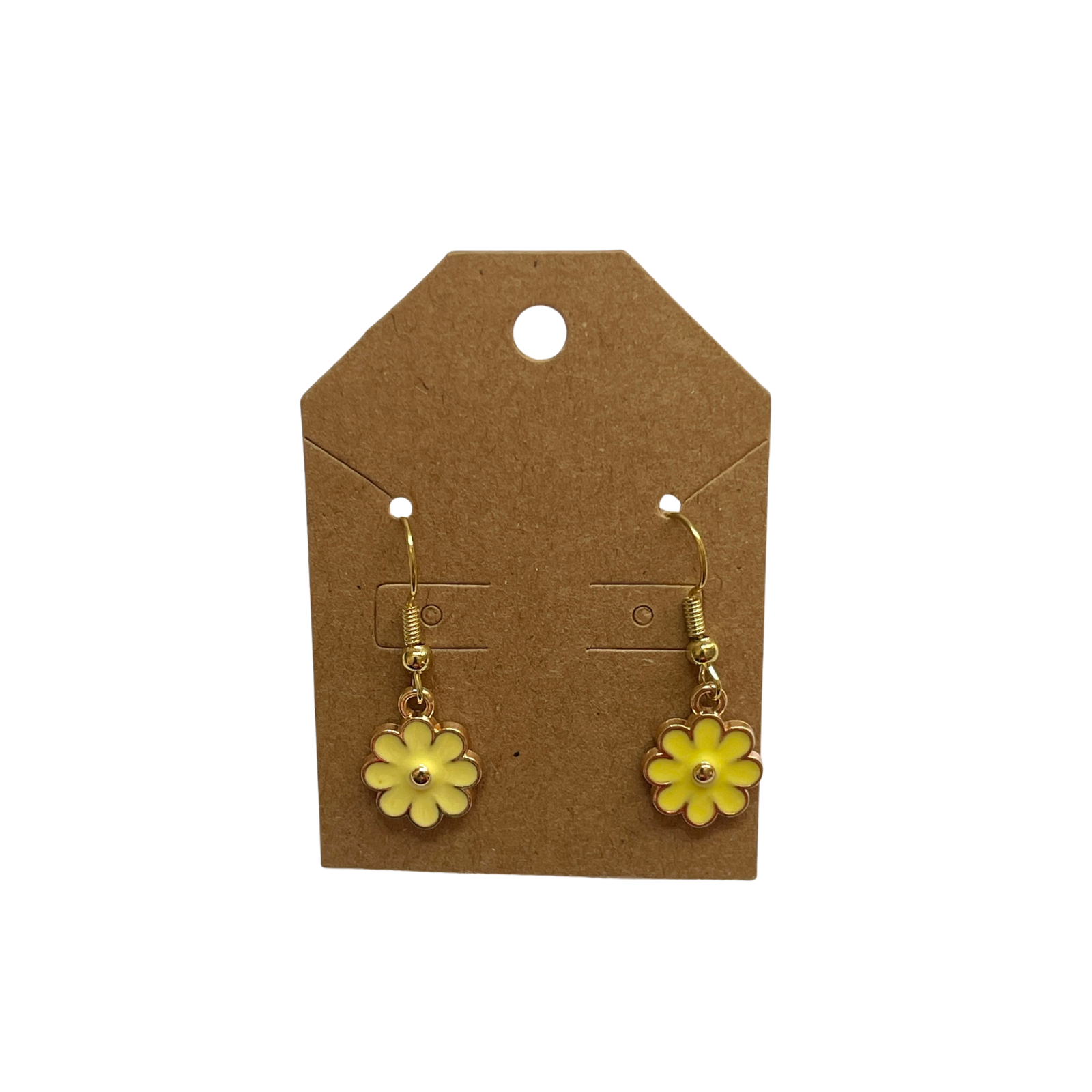 Metal Flower Dangle Earrings (1 pair)