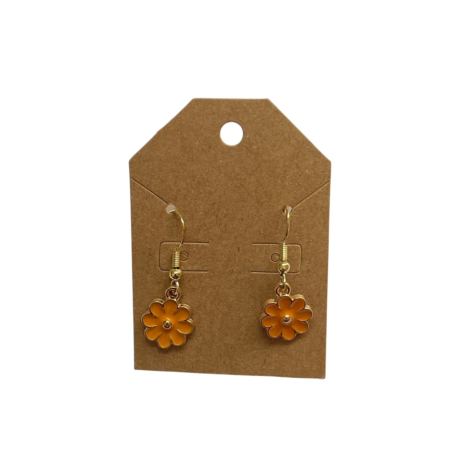 Metal Flower Dangle Earrings (1 pair)