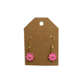 Metal Flower Dangle Earrings (1 pair)