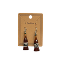 Root Beer Bottle Dangle Earrings (1 pair)