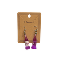 Grape Soda Bottle Dangle Earrings (1 pair)