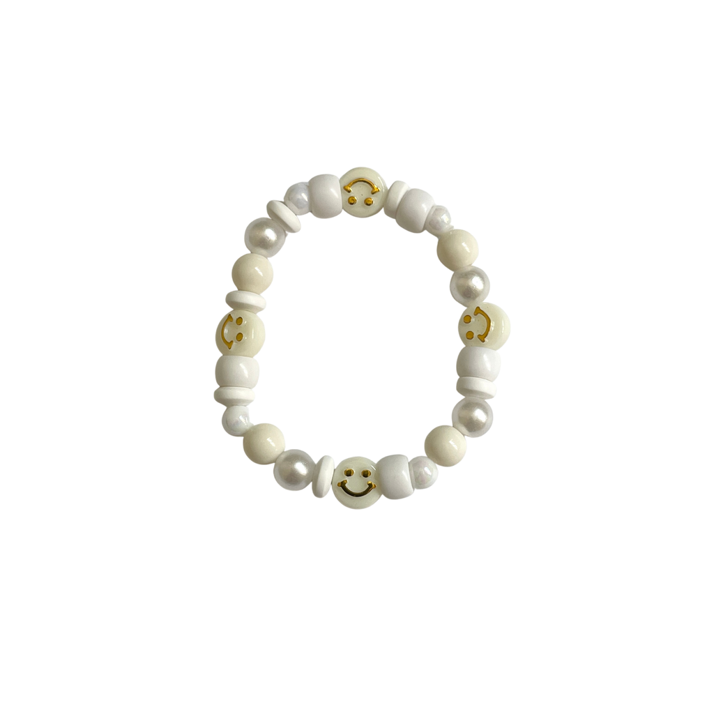White Beaded Bracelet