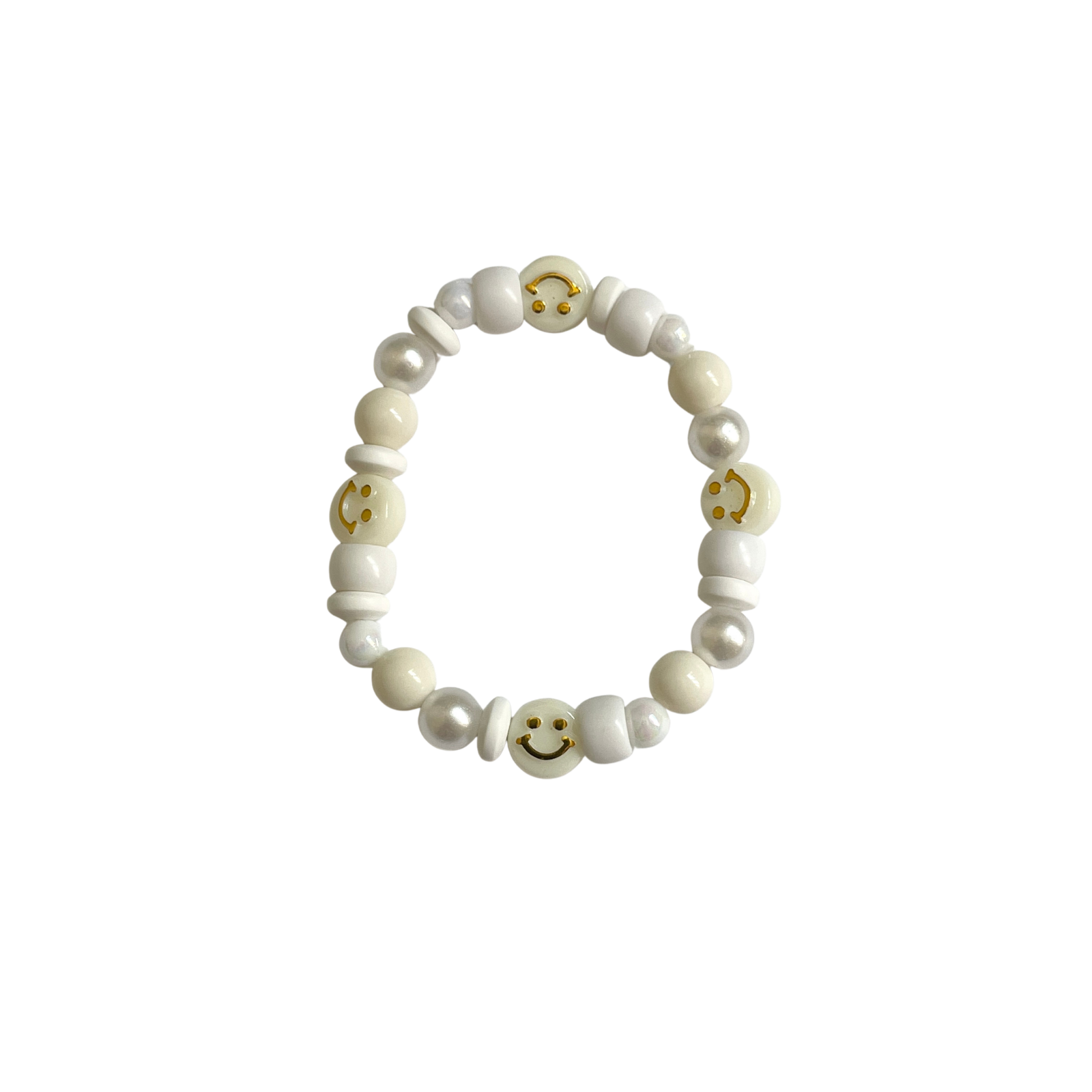 White Beaded Bracelet