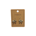 Silver Bow Dangle Earrings (1 pair)