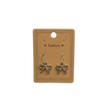 Silver Bow Dangle Earrings (1 pair)