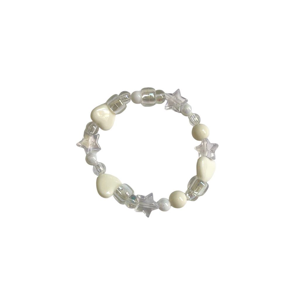 White Beaded Bracelet