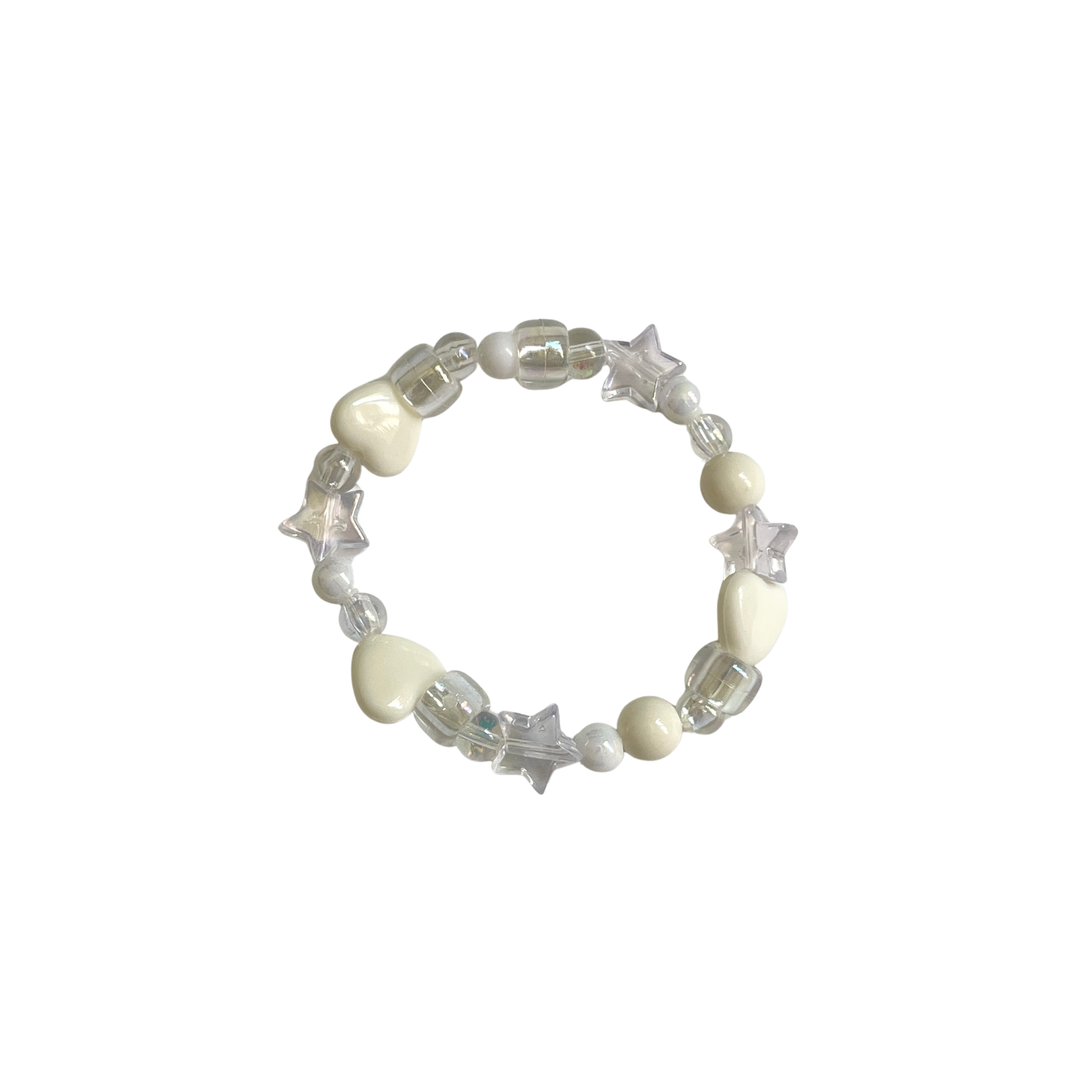 White Beaded Bracelet
