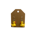 Shimmer Rubber Duck Dangle Earrings (1 pair)