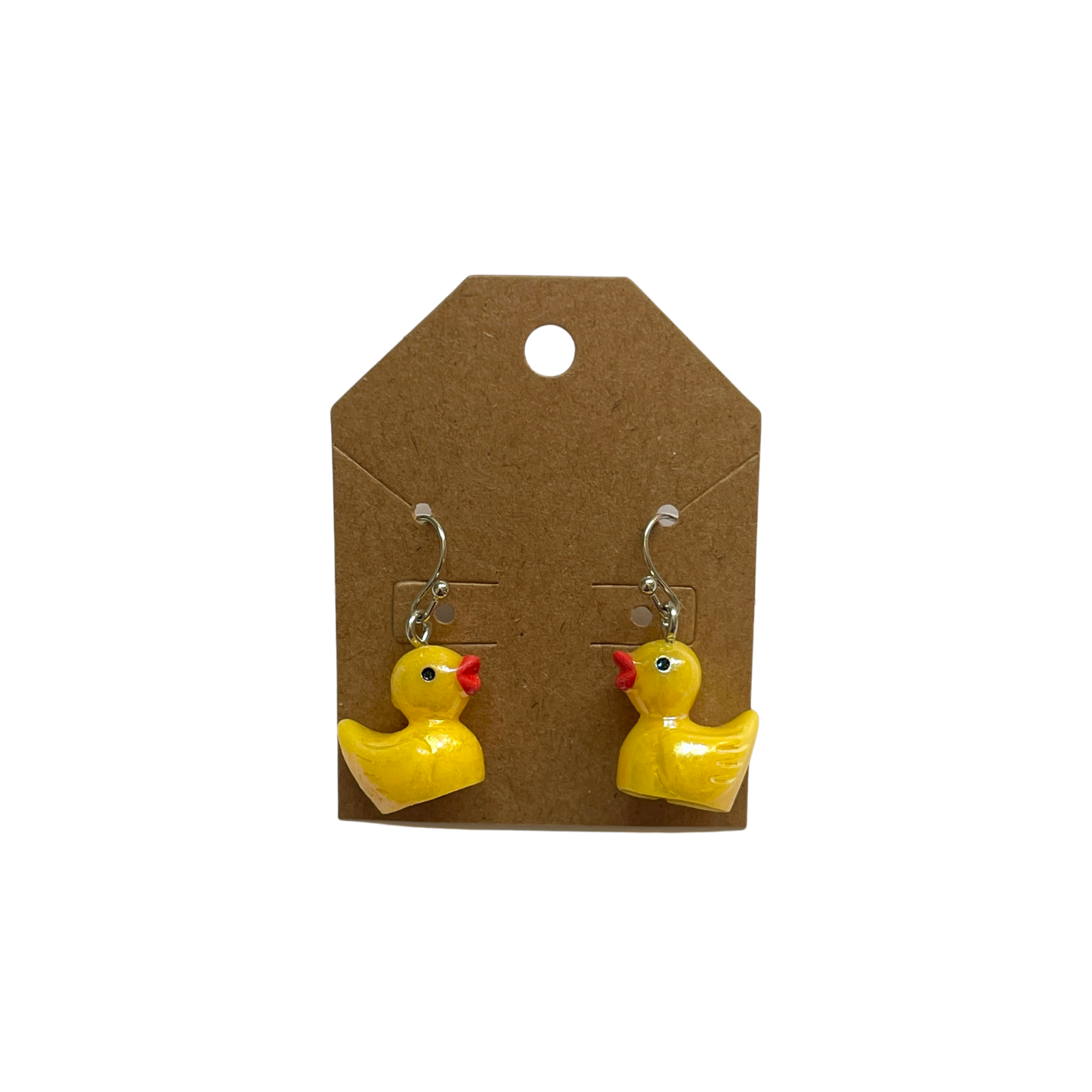 Shimmer Rubber Duck Dangle Earrings (1 pair)