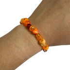 Orange Beaded Bracelet