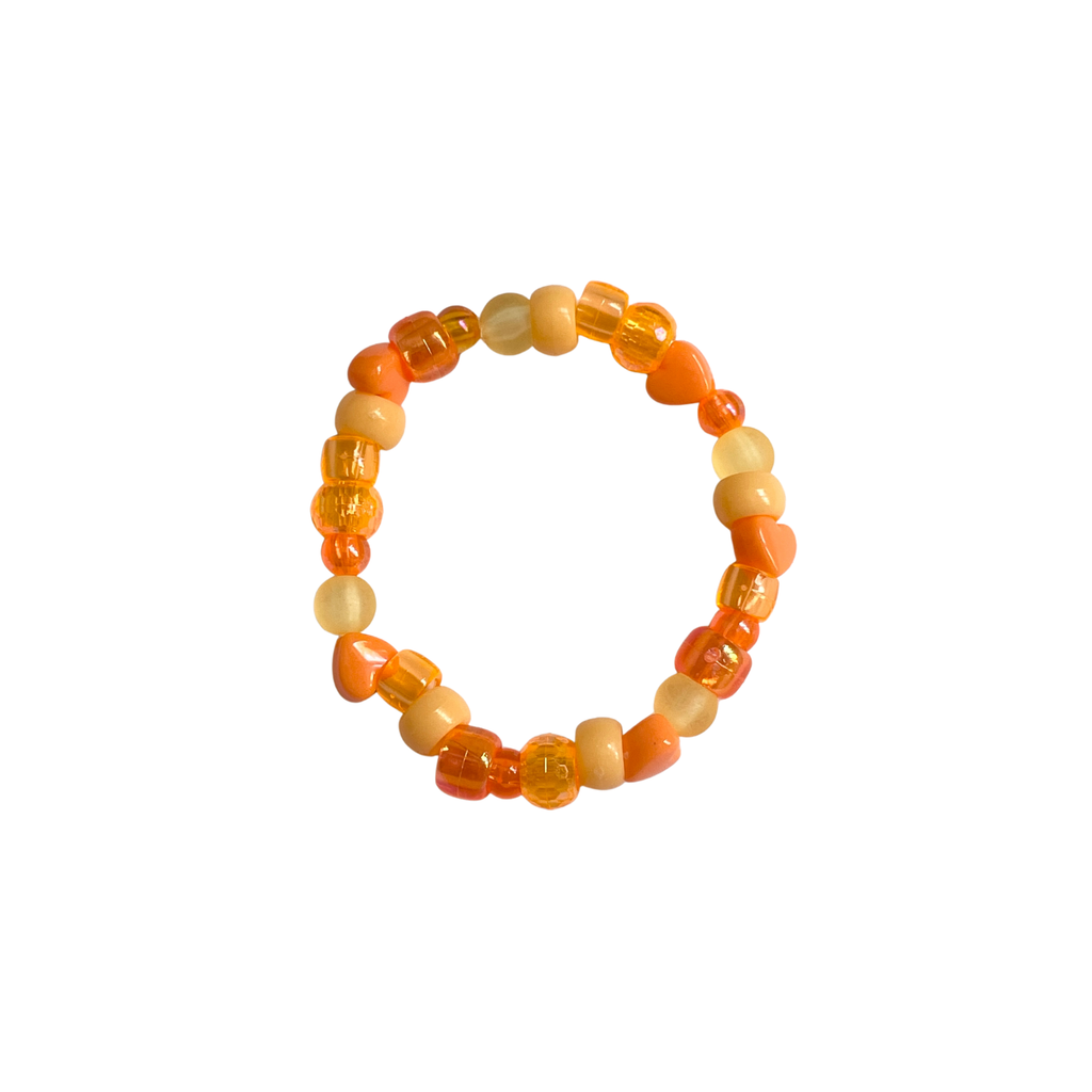 Orange Beaded Bracelet
