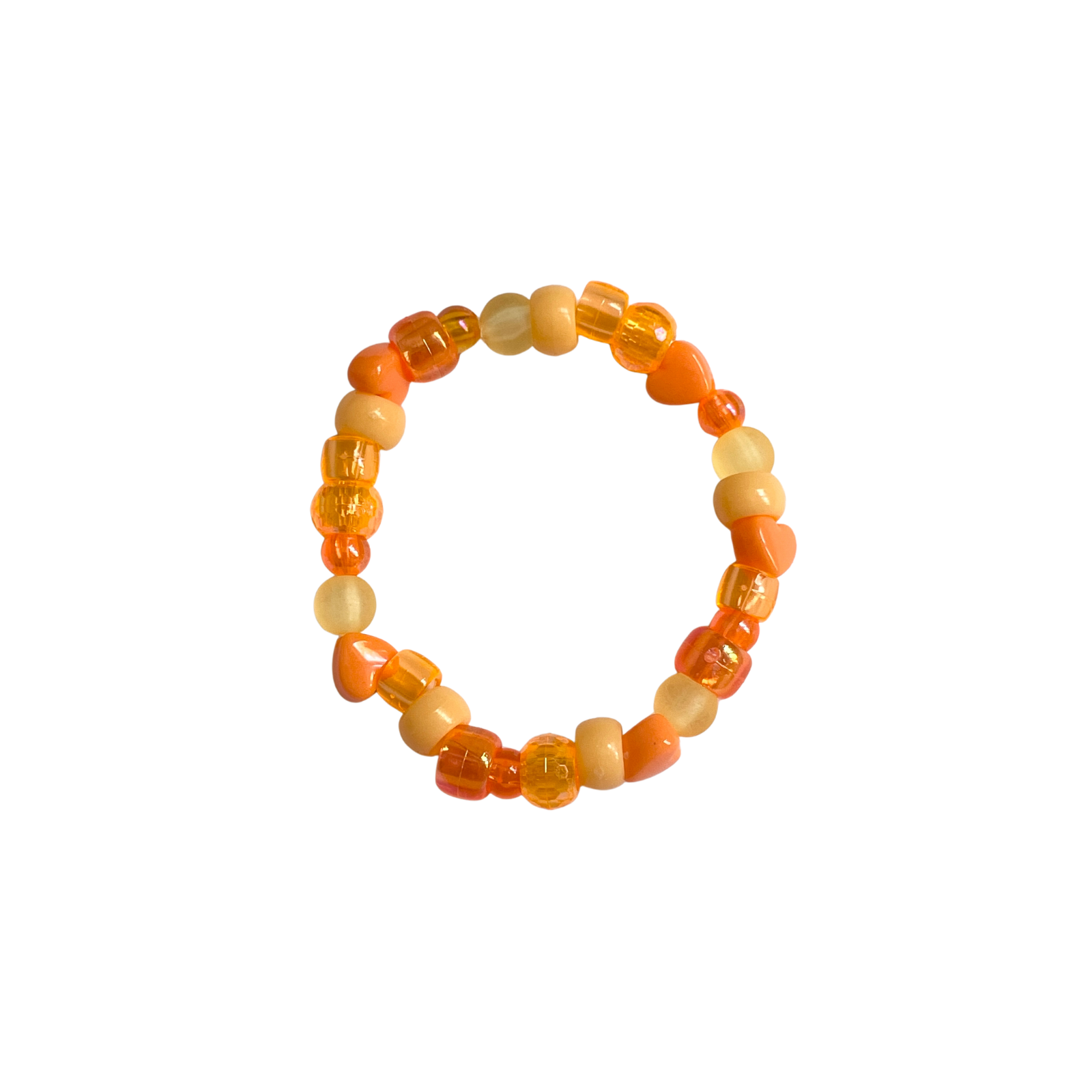 Orange Beaded Bracelet