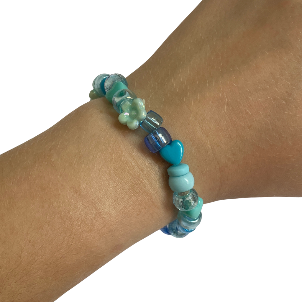 Blue Beaded Bracelet