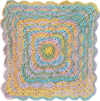 Crocheted Baby Blanket (1 pc)