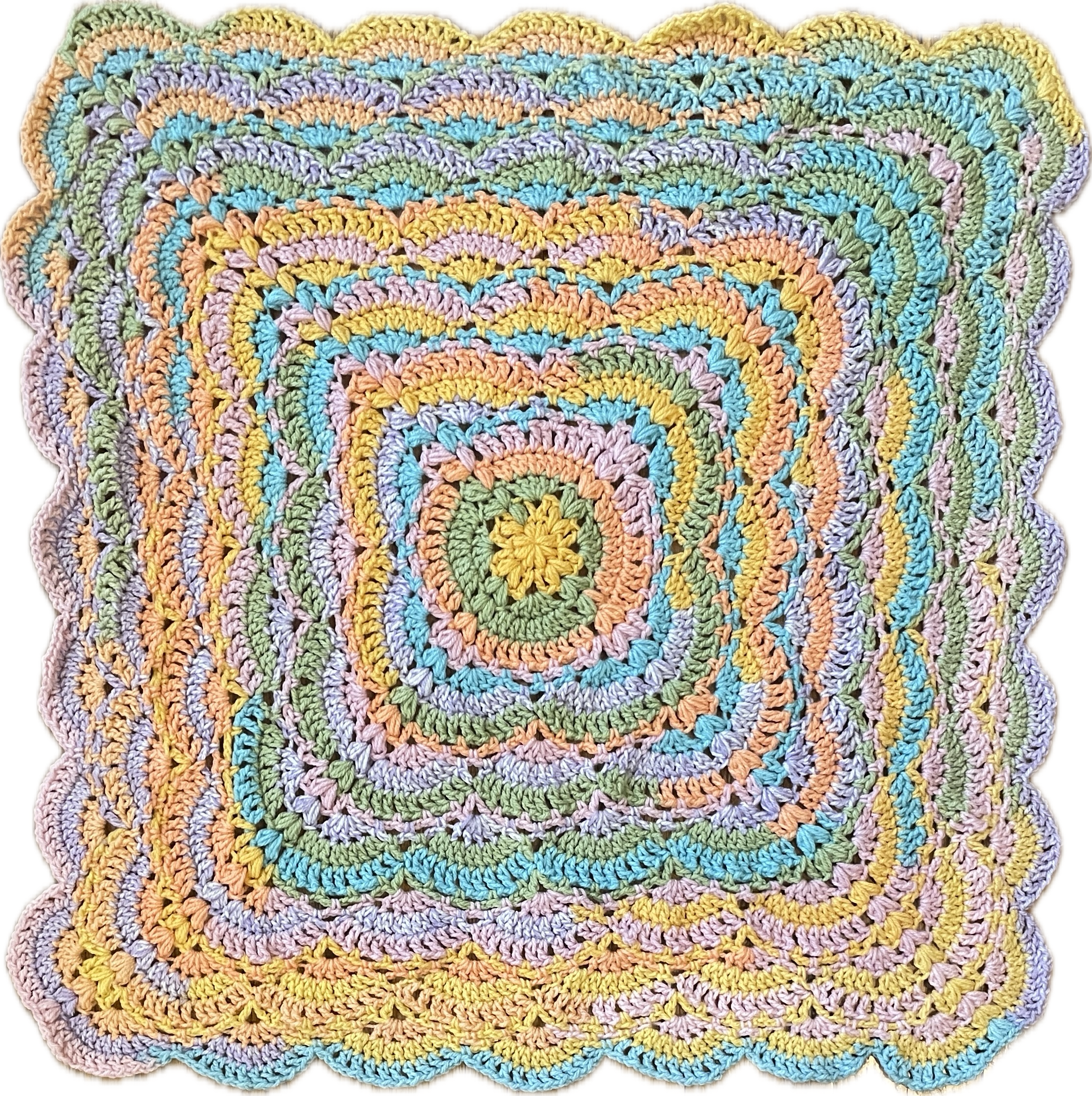 Crocheted Baby Blanket (1 pc)