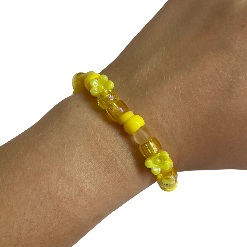 Yellow Beaded Bracelet